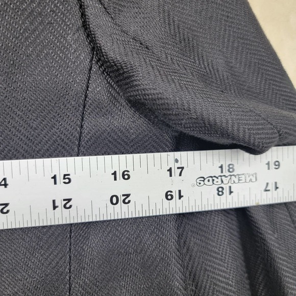 Gary Graham Women's Size 2 Blazer Gray Long Sleeve Linen One Button Lined - Picture 12 of 12